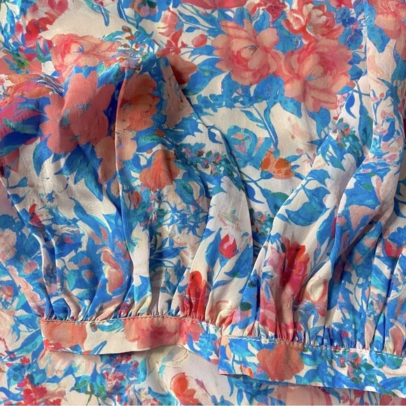 Gilner Farrar Peasant Popover Blouse Top Sz S - Picture 4 of 6